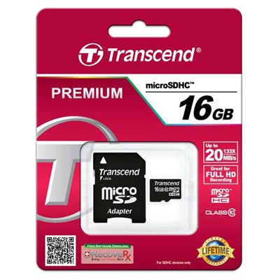 MicroSD 16GB Transcend Class10 UHS-I 300S 95Mb/s - фото 7518