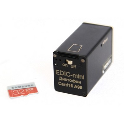 Диктофон Edic-mini CARD16 A99m - фото 14290