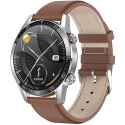 Умные часы SmartWatch SK7 PRO, Silver-Кожа