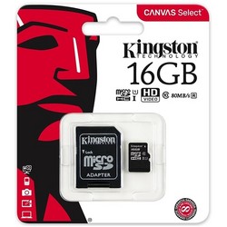 MicroSD Kingston Canvas Select 16GB Class10