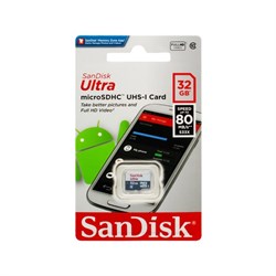 MicroSD 32GB SanDisk Class10 Ultra UHS-I 80Mb/s