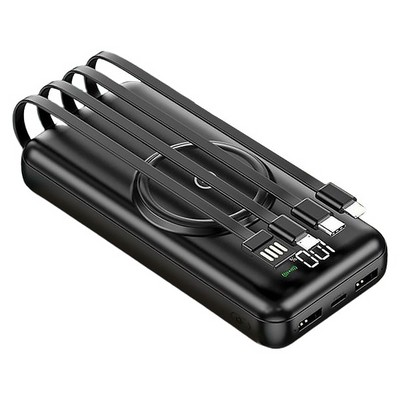 Внешний аккумулятор ISA PB-13 с функцией беспроводной зарядки 20000mAh, черный - фото 15848