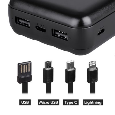 Внешний аккумулятор ISA PB-13 с функцией беспроводной зарядки 20000mAh, черный - фото 15850