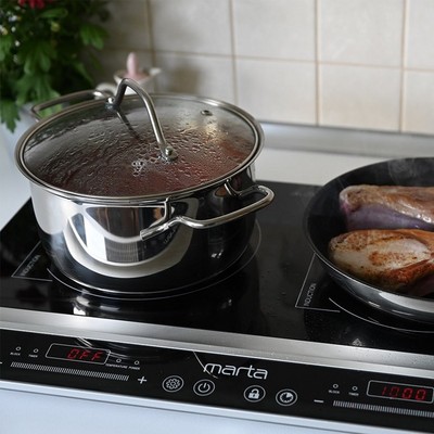 Индукционная плита MARTA MT-4212, черный - фото 16721