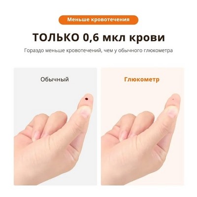 Глюкометр Sinocare Safe-Accu (100 тестов) - фото 20303