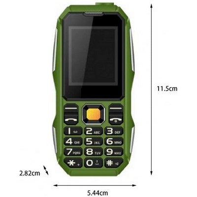 Кнопочный телефон LAND ROVER W2021, green - фото 20287