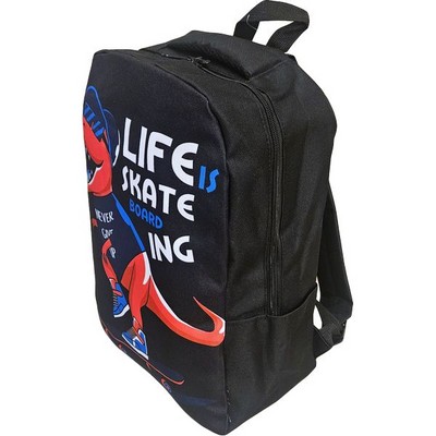 Рюкзак школьный подростковый DINO LIFE SKATE, черный - фото 20700