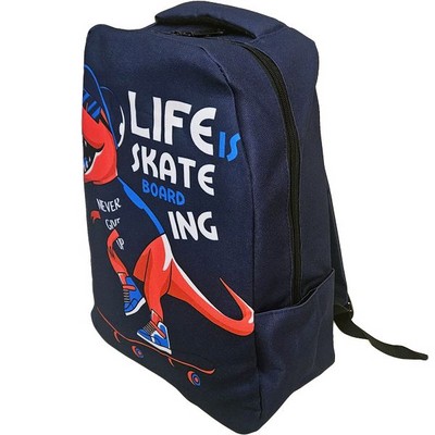 Рюкзак школьный подростковый DINO LIFE SKATE, синий - фото 20705