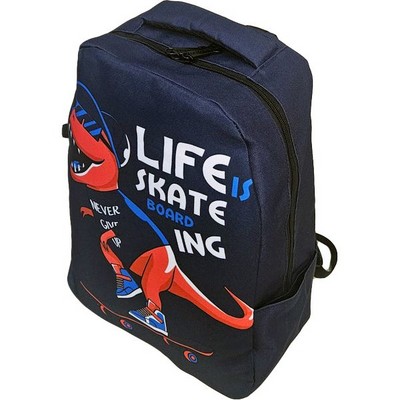 Рюкзак школьный подростковый DINO LIFE SKATE, синий - фото 20753