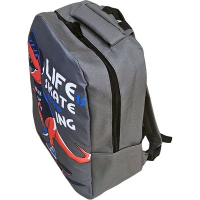 Рюкзак школьный подростковый DINO LIFE SKATE, серый - фото 20756