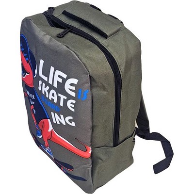 Рюкзак школьный подростковый DINO LIFE SKATE, зеленый - фото 20759