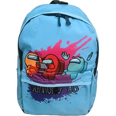 Рюкзак школьный подростковый AMONG US, голубой - фото 20744