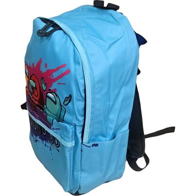 Рюкзак школьный подростковый AMONG US, голубой - фото 20745