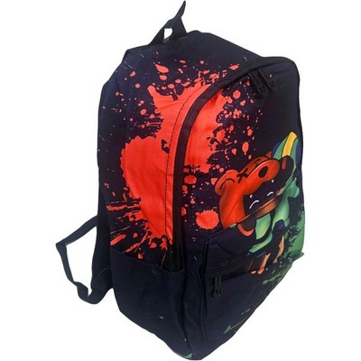 Рюкзак школьный подростковый BRAWL STARS, черный/красный - фото 20751