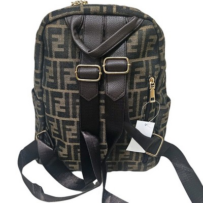 Рюкзак-сумка женская в брендовом стиле #967-1, коричневая - фото 20809