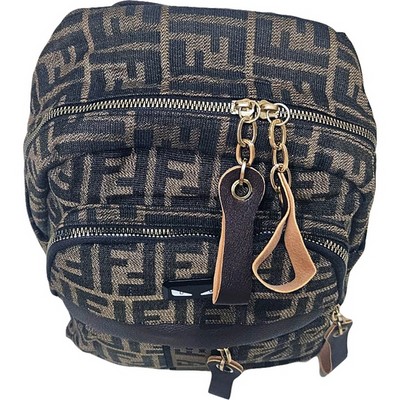 Рюкзак-сумка женская в брендовом стиле #967-1, коричневая - фото 20810