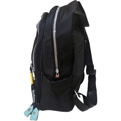 Рюкзак-сумка женская в брендовом стиле #895, черная - фото 20815