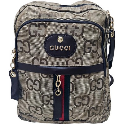 Рюкзак-сумка женская в брендовом стиле #10261, коричневая - фото 20819