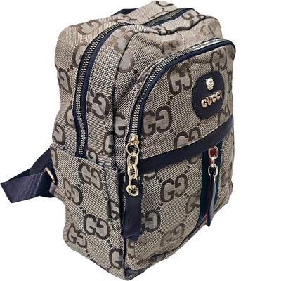 Рюкзак-сумка женская в брендовом стиле #10261, коричневая - фото 20821