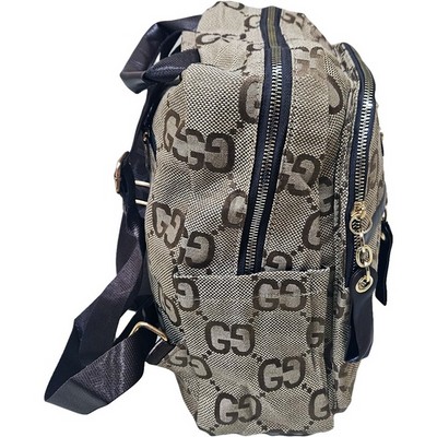 Рюкзак-сумка женская в брендовом стиле #10261, коричневая - фото 20823