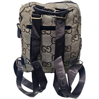 Рюкзак-сумка женская в брендовом стиле #10261, коричневая - фото 20824