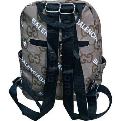 Рюкзак-сумка женская в брендовом стиле #895, светло-коричневый - фото 20839