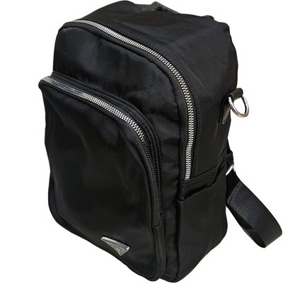 Рюкзак-сумка женская в брендовом стиле #681-5, черная - фото 20841