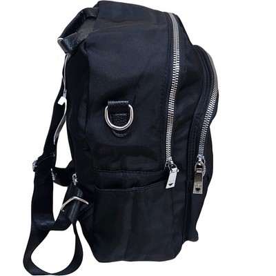 Рюкзак-сумка женская в брендовом стиле #681-5, черная - фото 20844