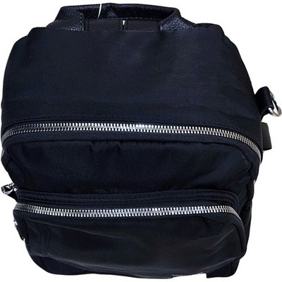 Рюкзак-сумка женская в брендовом стиле #681-5, черная - фото 20845