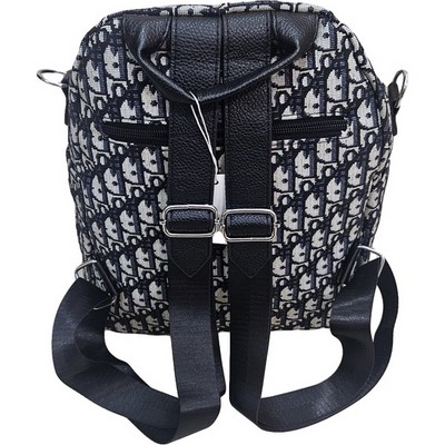 Рюкзак-сумка женская в брендовом стиле #969-4, черная - фото 20874