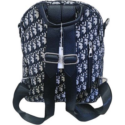 Рюкзак-сумка женская в брендовом стиле #962-2, черная - фото 20899