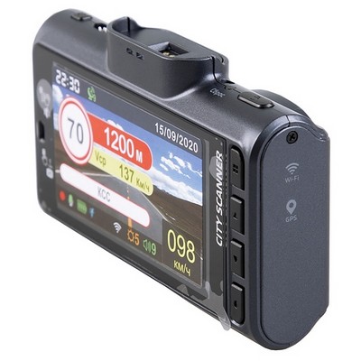 Видеорегистратор SilverStone F1 CITYSCANNER 4K 2CH (IP-G98T) - фото 21252