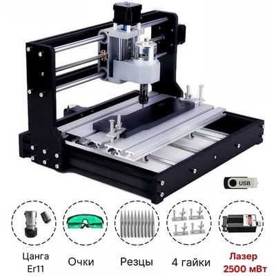 Станок фрезерный, гравер CNC3018 MAX - фото 21785