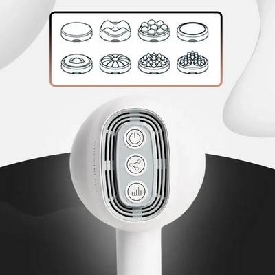 Беспроводной вибрационный массажер для тела GROMBERG, белый - фото 21803