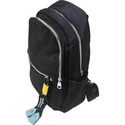 Рюкзак-сумка женская в брендовом стиле #895, черная - фото 21807