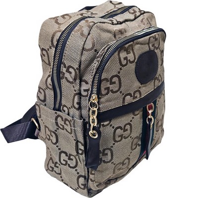 Рюкзак-сумка женская в брендовом стиле #10261, коричневая - фото 21812