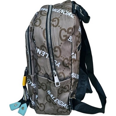 Рюкзак-сумка женская в брендовом стиле #895, светло-коричневый - фото 21824