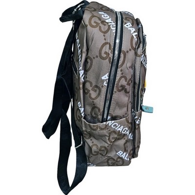 Рюкзак-сумка женская в брендовом стиле #895, светло-коричневый - фото 21825