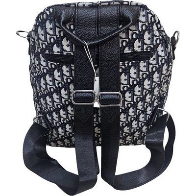 Рюкзак-сумка женская в брендовом стиле #969-4, черная - фото 21834