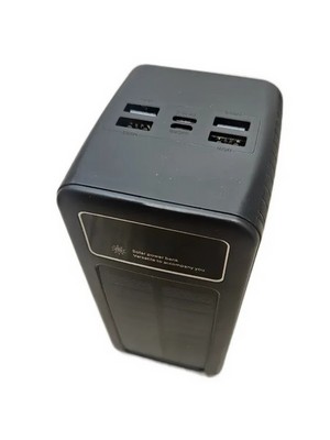 Внешний аккумулятор Hoco J270 100000 mAh с солнечной батареей, black - фото 21975