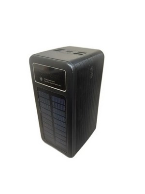 Внешний аккумулятор Hoco J270 100000 mAh с солнечной батареей, black - фото 21973