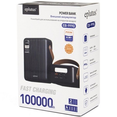 Внешний аккумулятор Eplutus EB-999Q 100000 mAh 22.5W - фото 21995