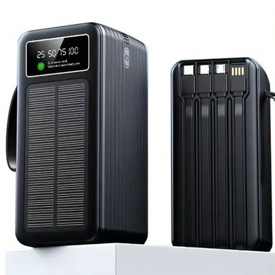Внешний аккумулятор Hoco J270 100000 mAh с солнечной батареей - фото 21997