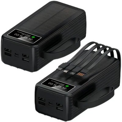 Внешний аккумулятор Hoco J270 100000 mAh с солнечной батареей - фото 21998