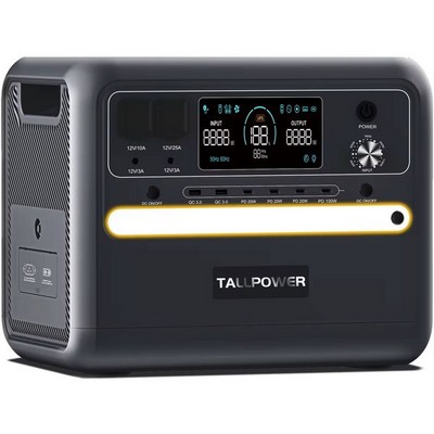Портативная электростанция TALLPOWER V2400 LiFePO4 2400Вт/2160 Втч Черный - фото 22066