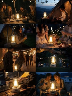 Винтажный LED-фонарь для кемпинга - фото 22150