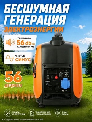 Бензиновый инверторный генератор BEAR INV3000I - фото 22169