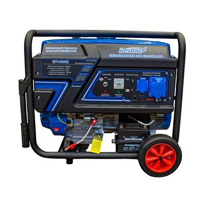 REDBO GPT-9000K Генератор бензиновый (7,5кВт/8,0кВт, 18 лс, ручной/электро стартер) - фото 22221