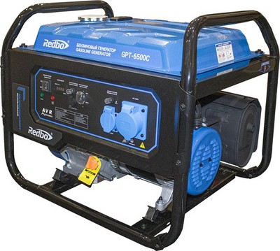 REDBO GPT-6500C Генератор бензиновый (420см3, 5.0 кВт./5.5 кВт, ручной стартер) - фото 22241