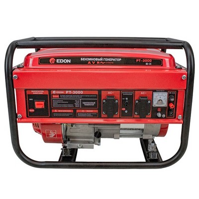 Edon PT-3000 Генератор бензиновый (208см3, 2800/3000Вт,12В/8,3А; ручной стартер) - фото 22261